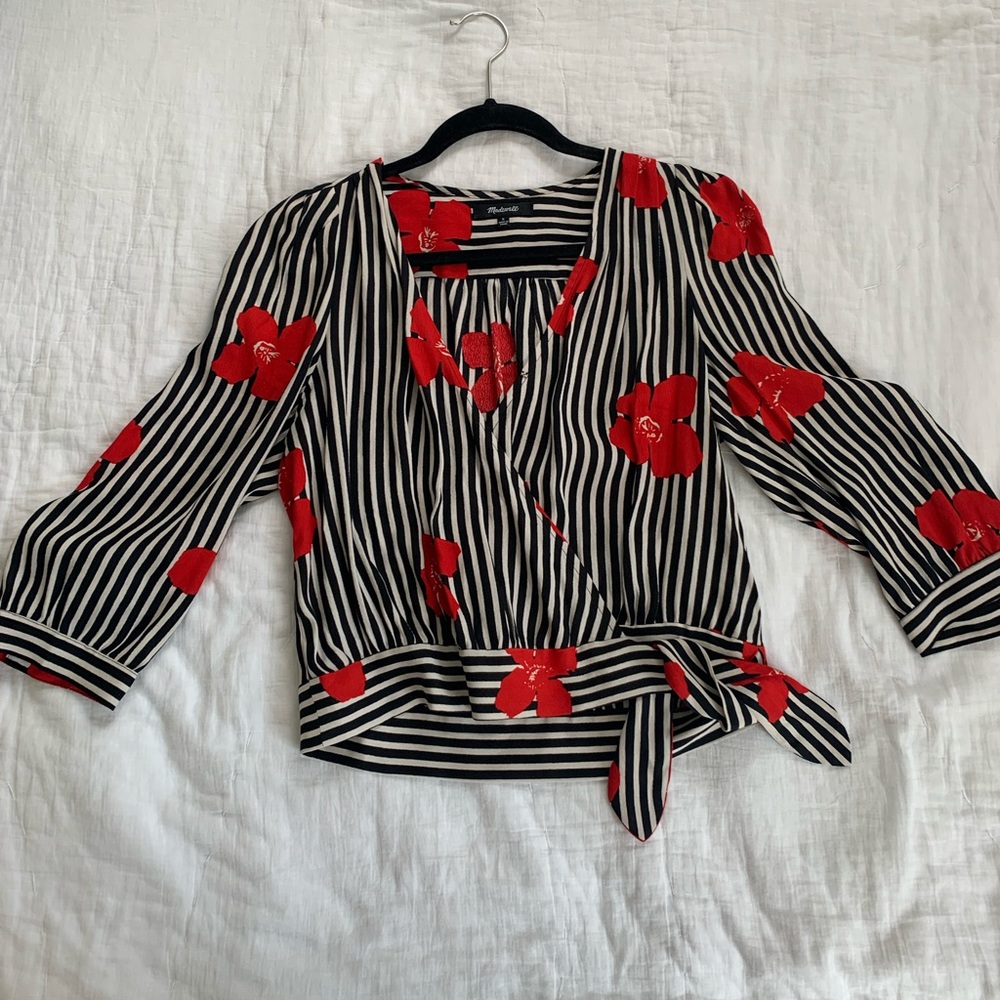 Madewell striped blouse